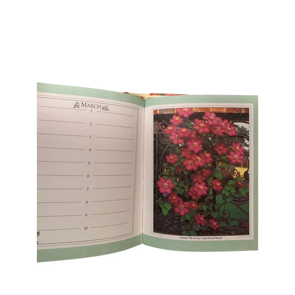 Flowers Birthday Book Address Book Hardcover‎ Ribbon Bookmark New